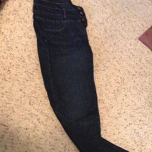 Charlotte Russe dark wash skinny jeans